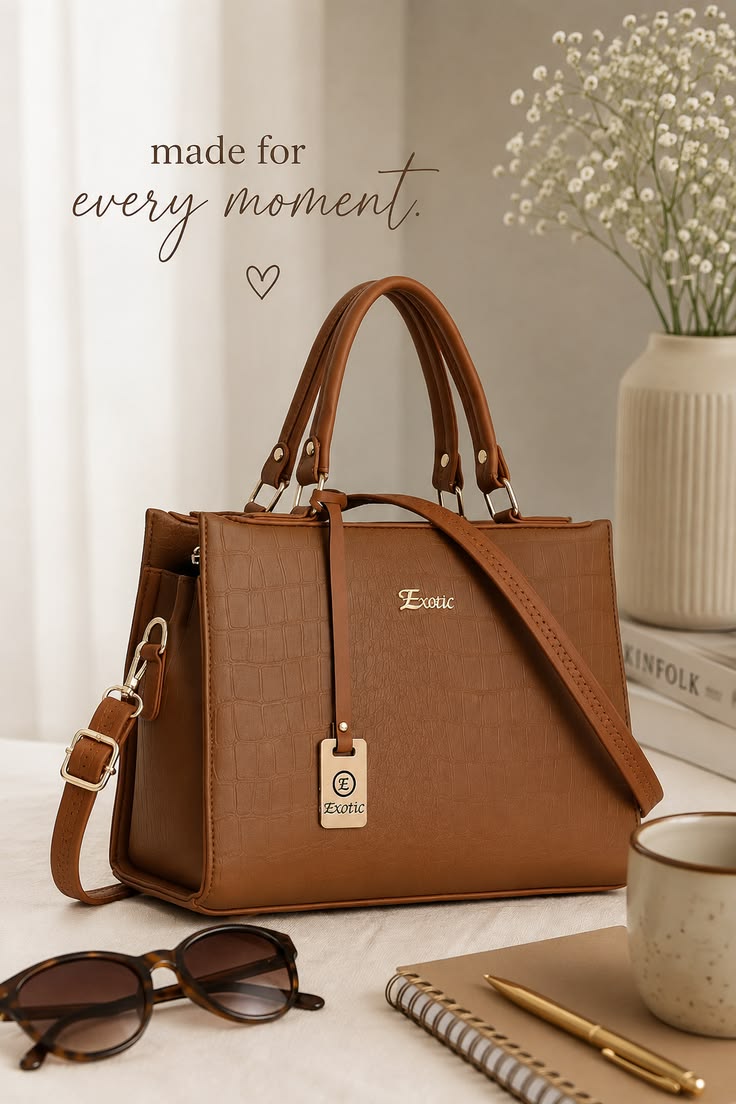 Brown Handbag for Women - Image 1