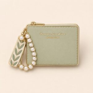 Elegant Pearl Charm Mini Wallet