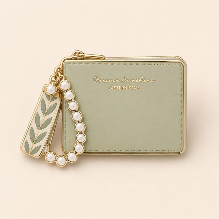Elegant Pearl Charm Mini Wallet