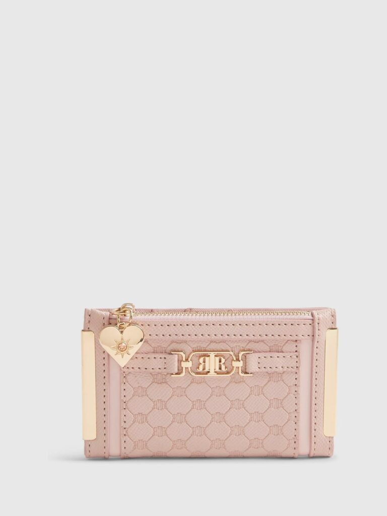 River Island Pink Monogram Purse