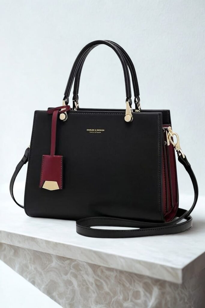 Black handbag