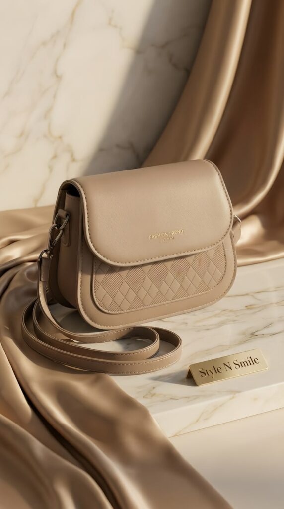 Elegant Beige Crossbody Bag