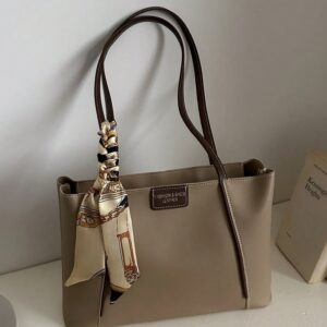 New Luxury Solid Color Premium Versatile Women's Shoulder Tote Bag